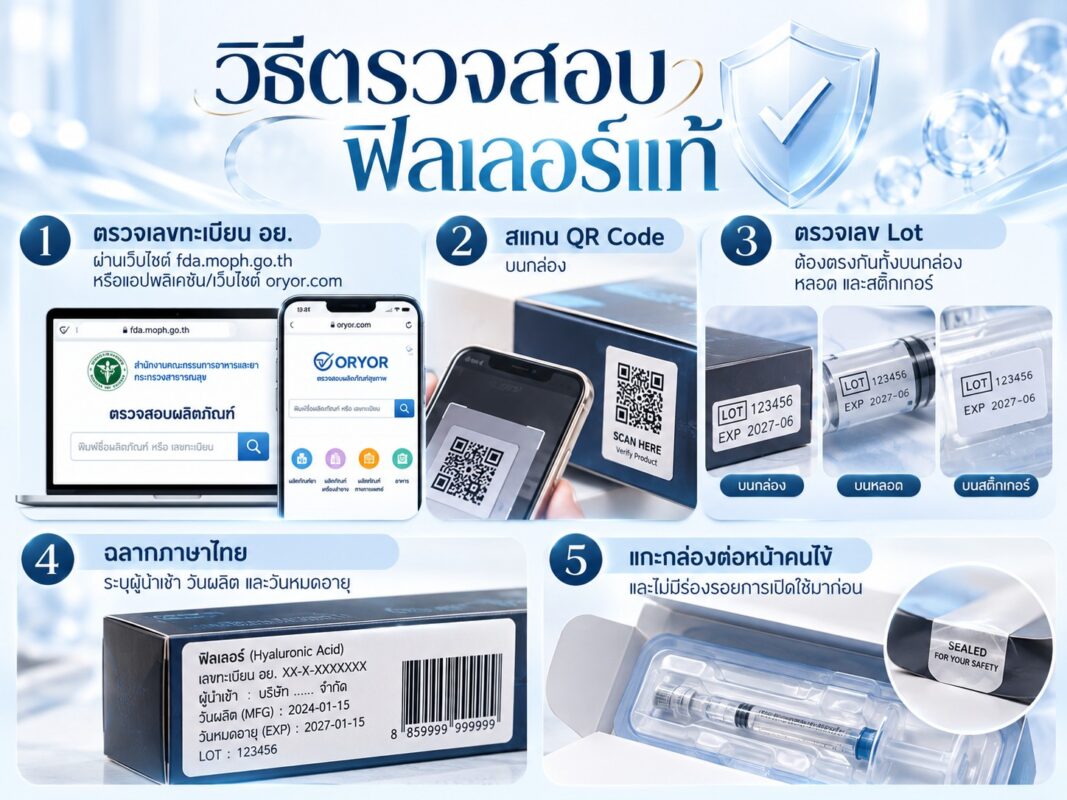 วิธีตรวจสอบฟิลเลอร์แท้