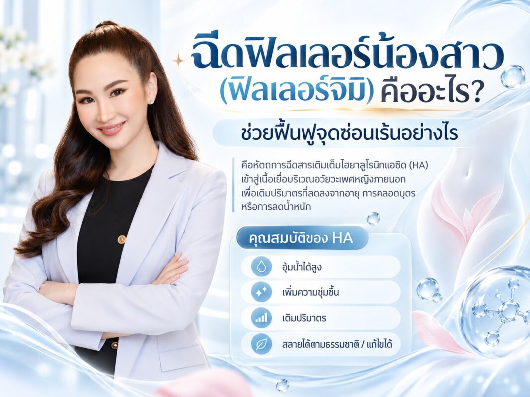 ฉีดฟิลเลอร์น้องสาว (ฟิลเลอร์จิมิ) คืออะไร? ช่วยฟื้นฟูจุดซ่อนเร้นอย่างไร