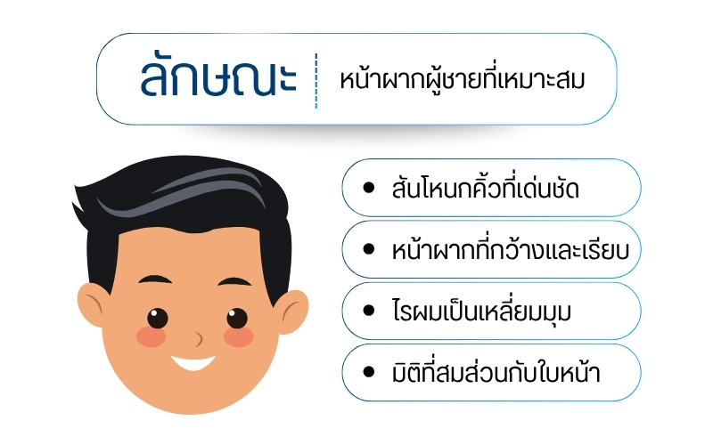  ลักษณะหน้าผากผู้ชายที่เหมาะสม