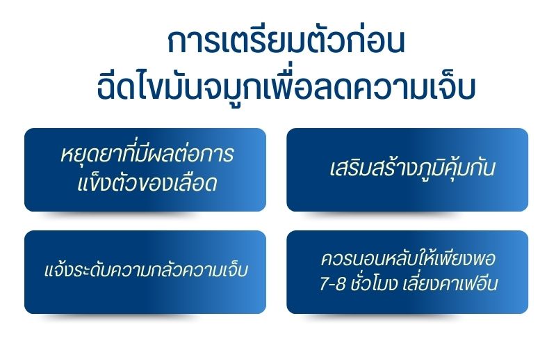 การเตรียมตัวก่อนฉีดไขมันจมูกเพื่อลดความเจ็บ