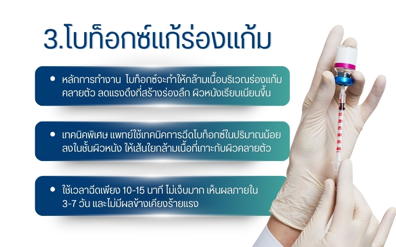 โบท็อกซ์แก้ร่องแก้ม