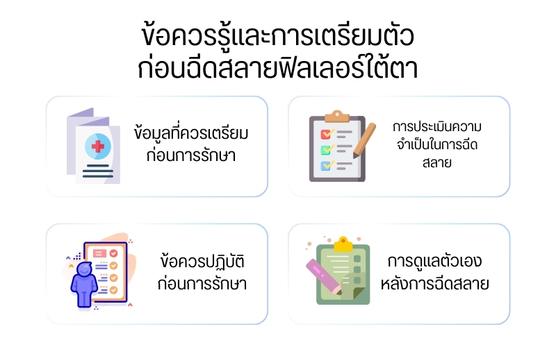 ข้อควรรู้และการเตรียมตัวก่อนฉีดสลายฟิลเลอร์ใต้ตา