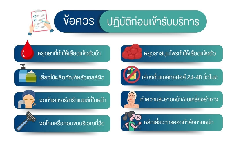 การเตรียมตัวก่อนฉีดฟิลเลอร์ Teoxane