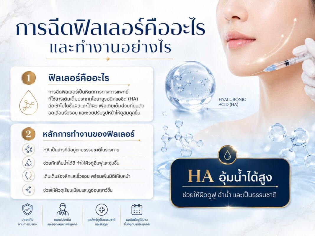 การฉีดฟิลเลอร์คืออะไร และทำงานอย่างไร