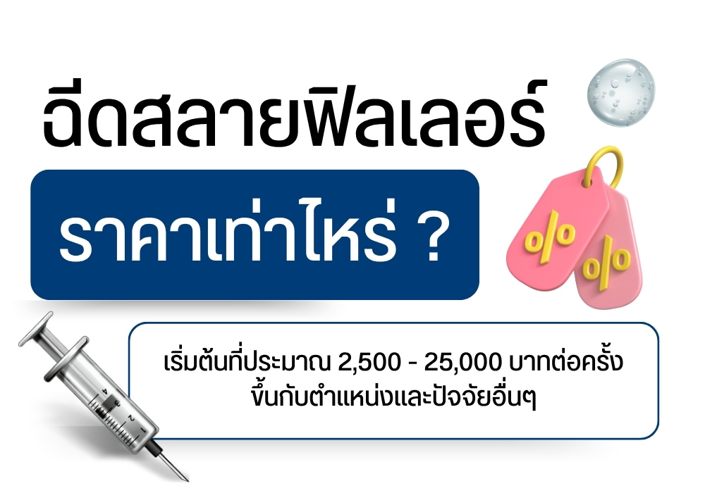 ฉีดสลายฟิลเลอร์ ราคาเท่าไหร่ ?