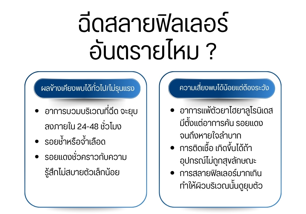 ฉีดสลายฟิลเลอร์อันตรายไหม ?