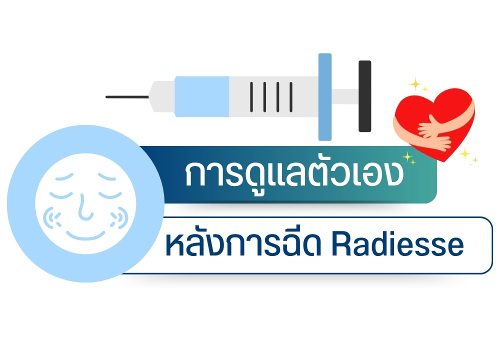การดูแลตัวเองหลังการฉีด Radiesse