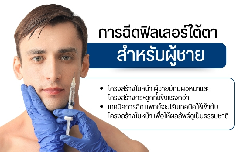 การฉีดฟิลเลอร์ใต้ตาสำหรับผู้ชาย