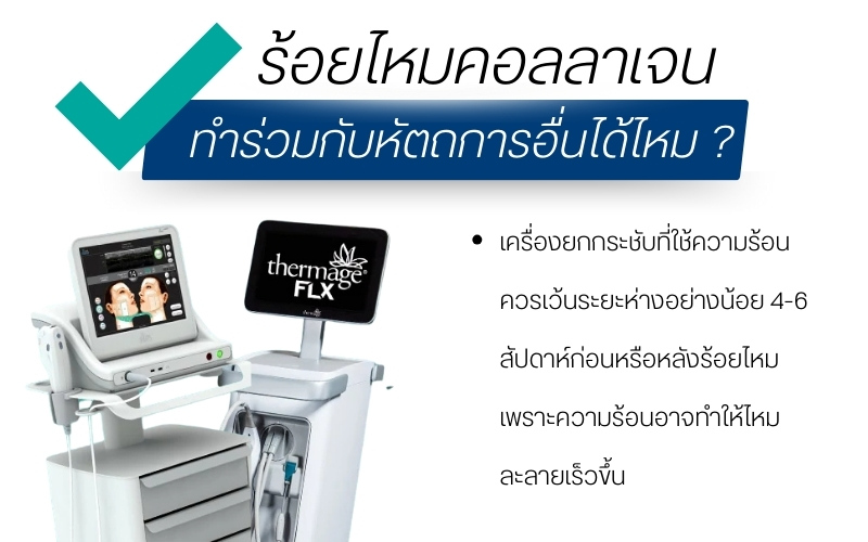 ร้อยไหมคอลลาเจนทำร่วมกับหัตถการอื่นได้ไหม ?