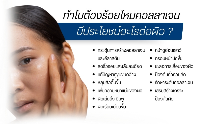ทำไมต้องร้อยไหมคอลลาเจน มีประโยชน์อะไรต่อผิว ?