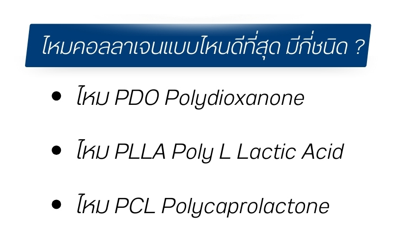 ไหมคอลลาเจนแบบไหนดีที่สุด มีกี่ชนิด ?