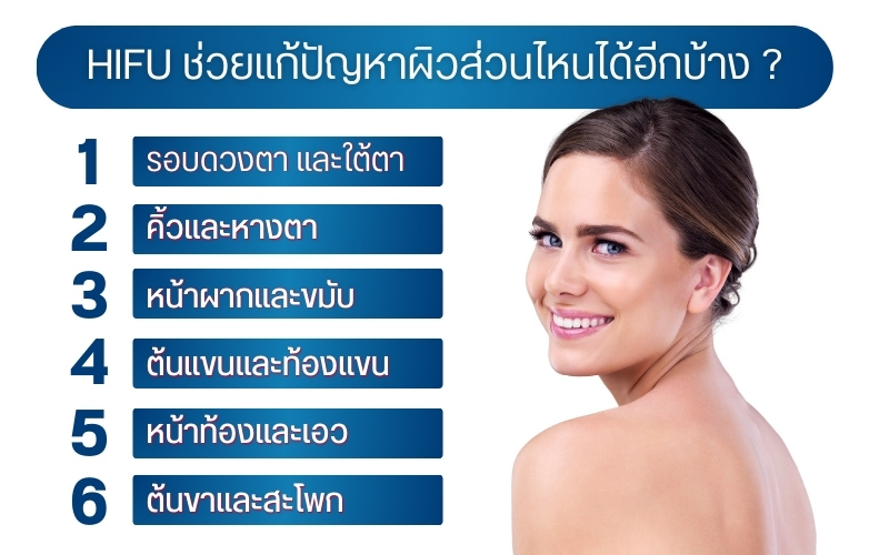 HIFU ช่วยแก้ปัญหาผิวส่วนไหนได้อีกบ้าง ?