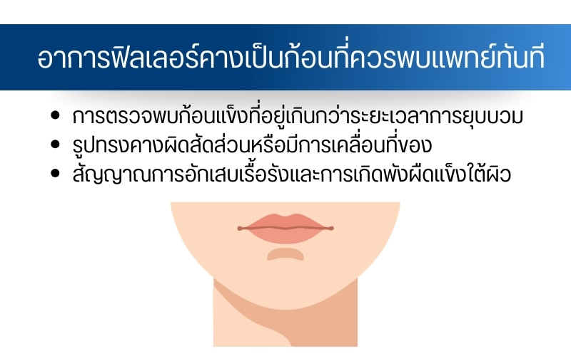อาการฟิลเลอร์คางเป็นก้อนที่ควรพบแพทย์ทันที