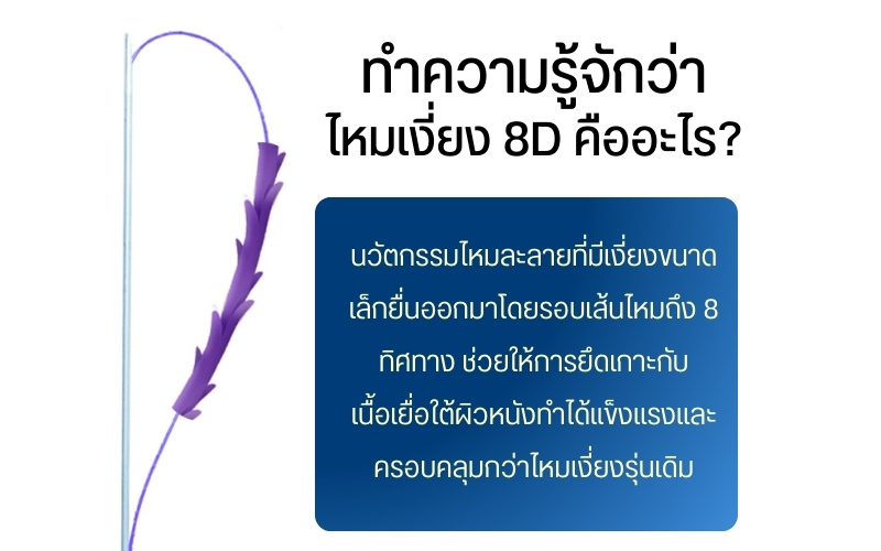 ทำความรู้จักว่าไหม เงี่ยง 8d คืออะไรและมีกลไกช่วยดึงหน้าได้อย่างไร ?
