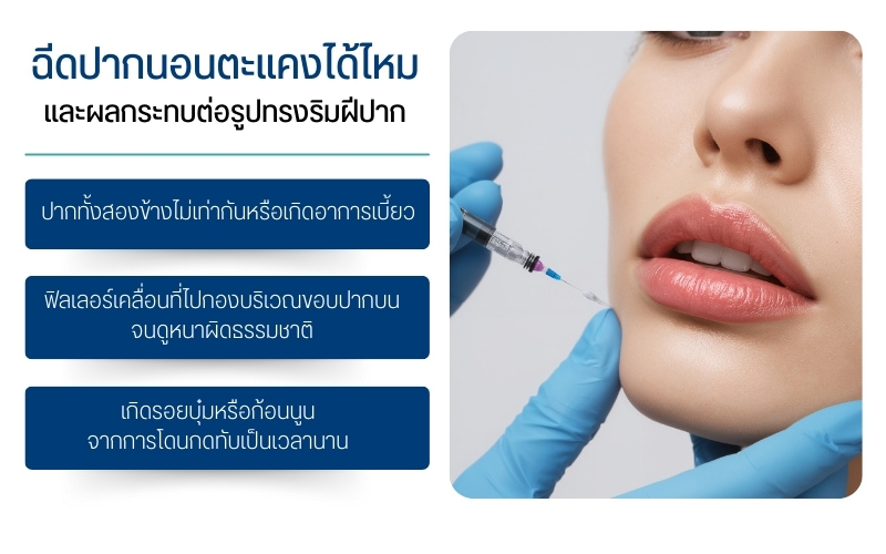 ไขข้อข้องใจหลังฉีดฟิลเลอร์นอนตะแคงได้ไหม