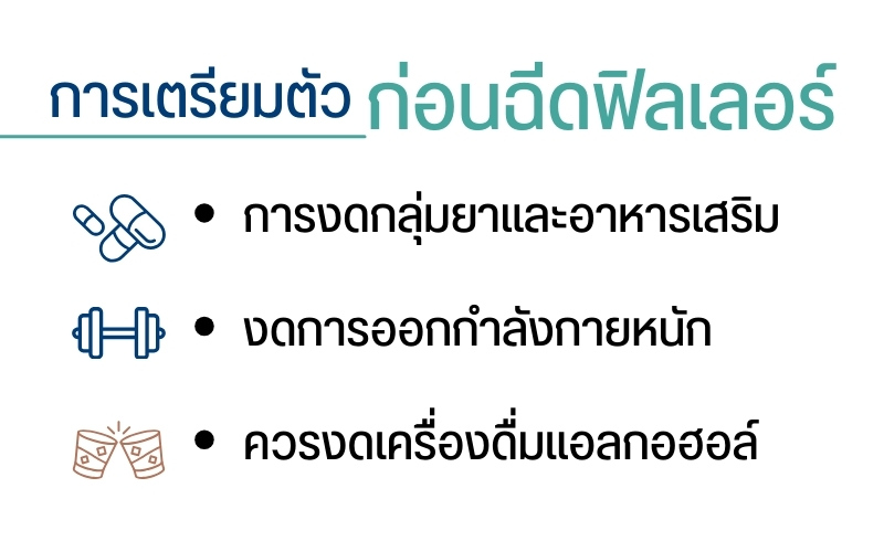 การเตรียมตัวก่อนฉีดฟิลเลอร์