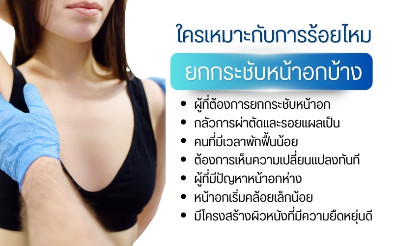 ใครเหมาะกับการร้อยไหมยกกระชับหน้าอกบ้าง