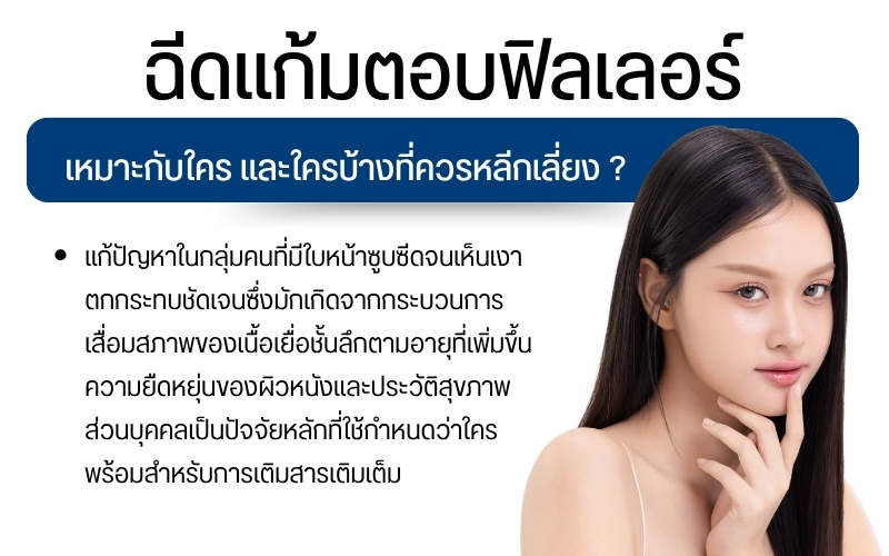 ฉีดแก้มตอบ เหมาะกับใคร และใครบ้างที่ควรหลีกเลี่ยง ?