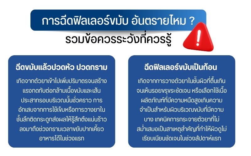 การฉีดฟิลเลอร์ขมับ อันตรายไหม ? รวมข้อควรระวังที่ควรรู้