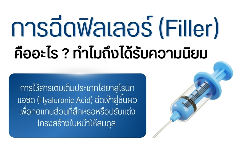 การฉีดฟิลเลอร์ (Filler) คืออะไร ? ทำไมถึงได้รับความนิยม