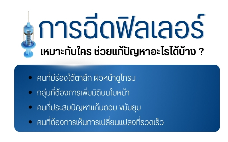 การฉีดฟิลเลอร์ เหมาะกับใคร ช่วยแก้ปัญหาอะไรได้บ้าง ?