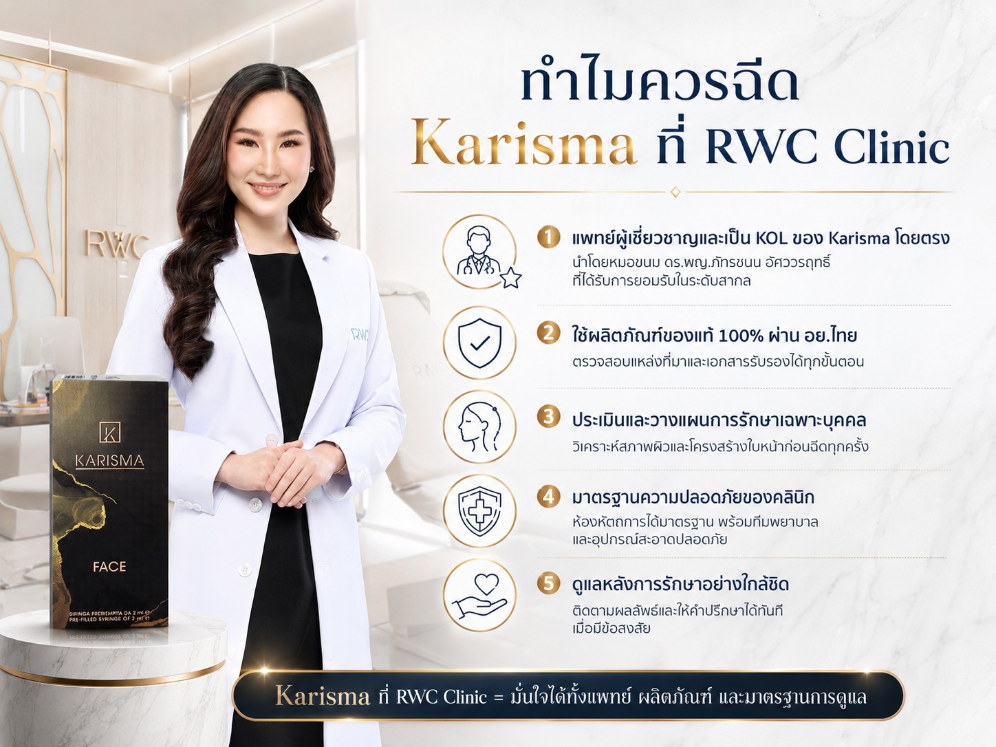 ทำไมควรฉีด Karisma ที่ RWC Clinic