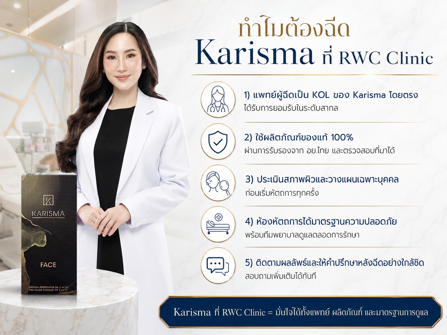 ทำไมต้องฉีด Karisma ที่ RWC Clinic