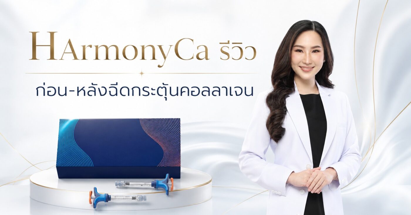 HArmonyCa รีวิว ก่อน-หลังฉีดกระตุ้นคอลลาเจน
