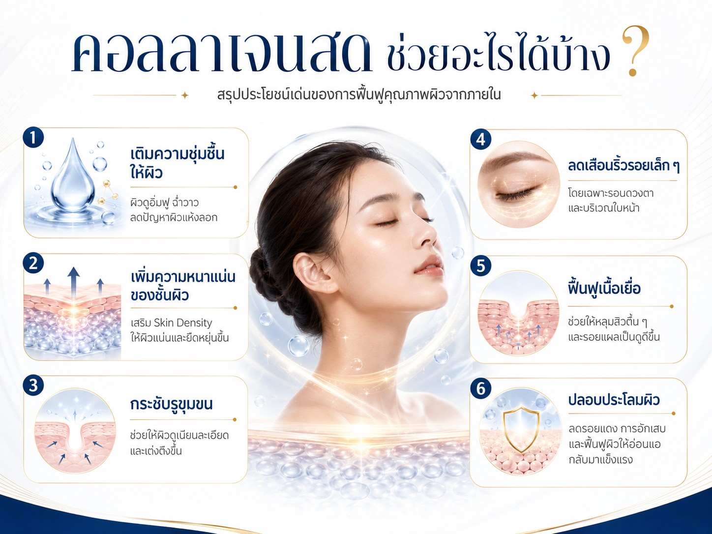 คอลลาเจนสด ช่วยอะไรได้บ้าง ?