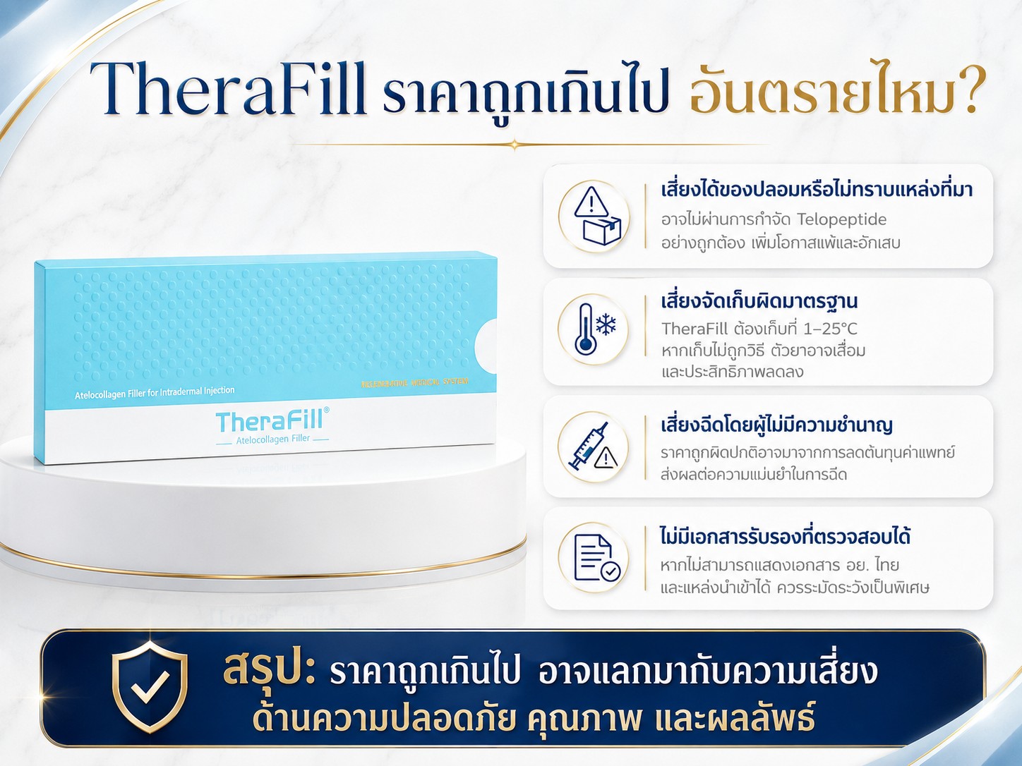 TheraFill ราคาถูกเกินไป อันตรายไหม?