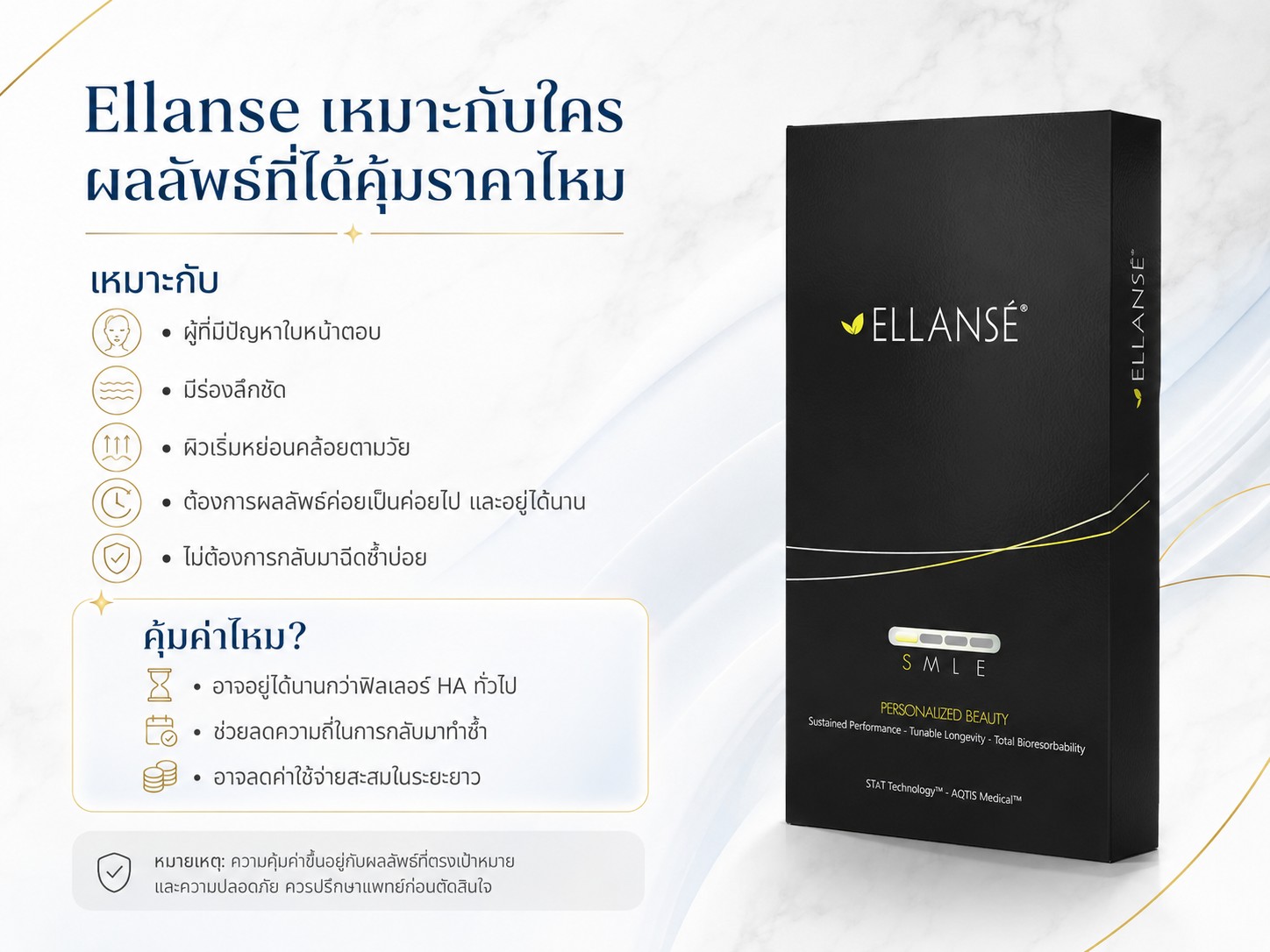 Ellanse เหมาะกับใคร ผลลัพธ์ที่ได้คุ้มราคาไหม