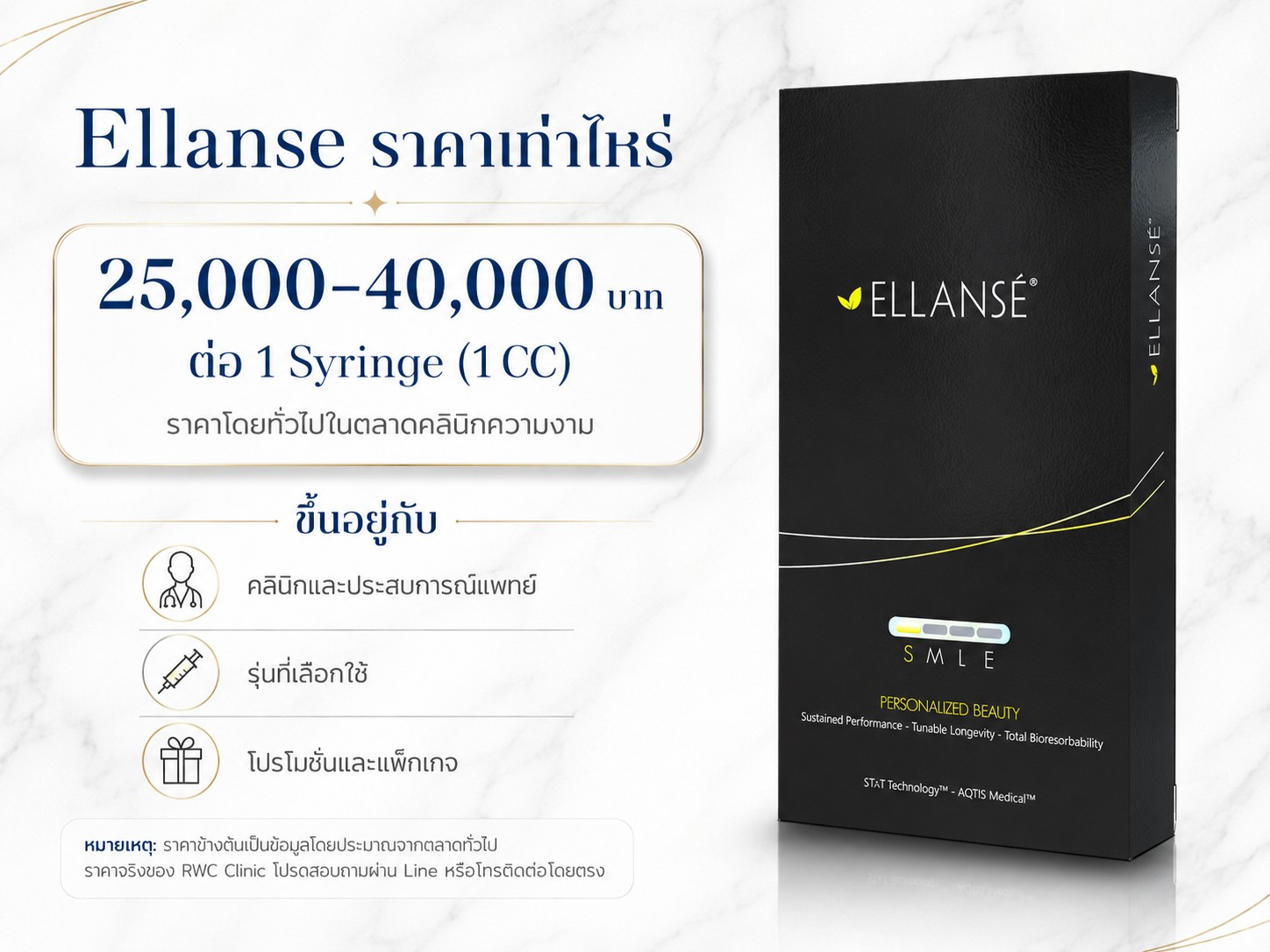 Ellanse ราคาเท่าไหร่