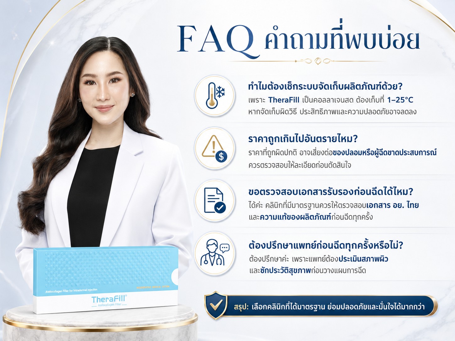 FAQ TheraFill คำถามที่พบบ่อย
