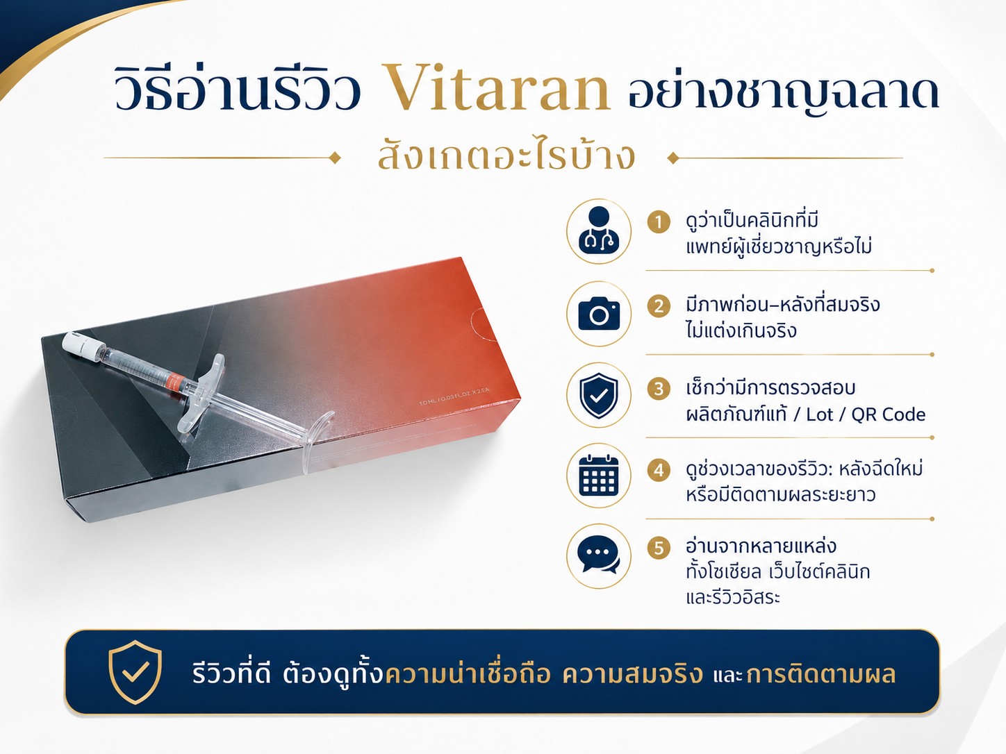 วิธีอ่านรีวิว Vitaran อย่างชาญฉลาด สังเกตอะไรบ้าง