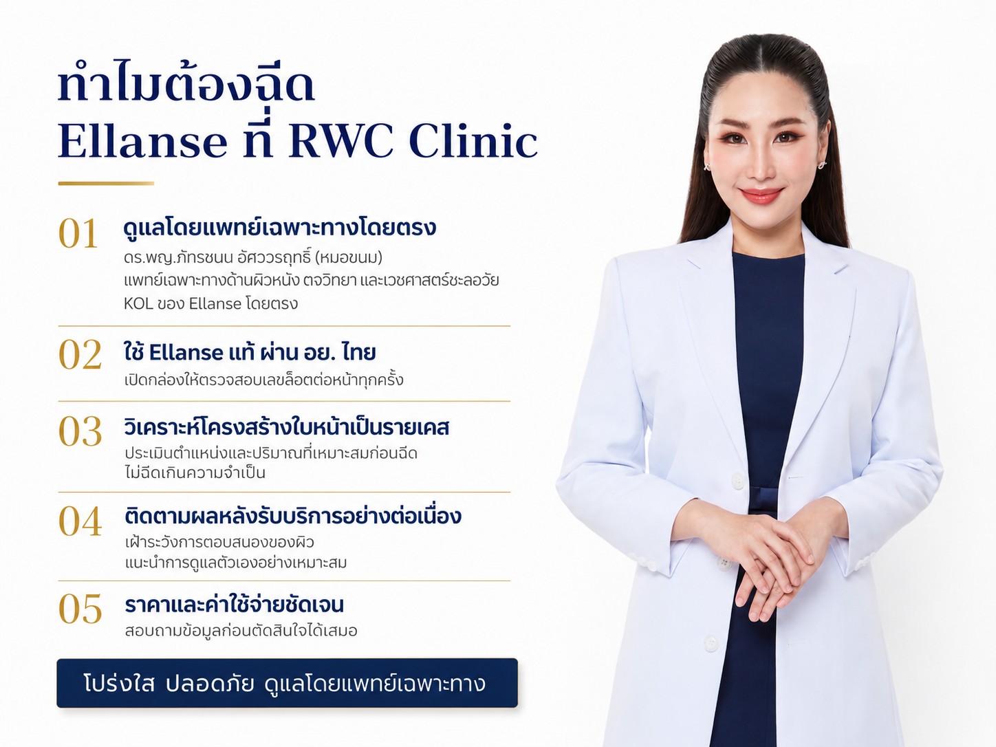 ทำไมต้องฉีด Ellanse ที่ RWC Clinic