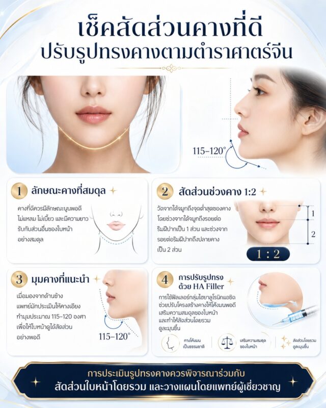 เช็คสัดส่วนคางที่ดี