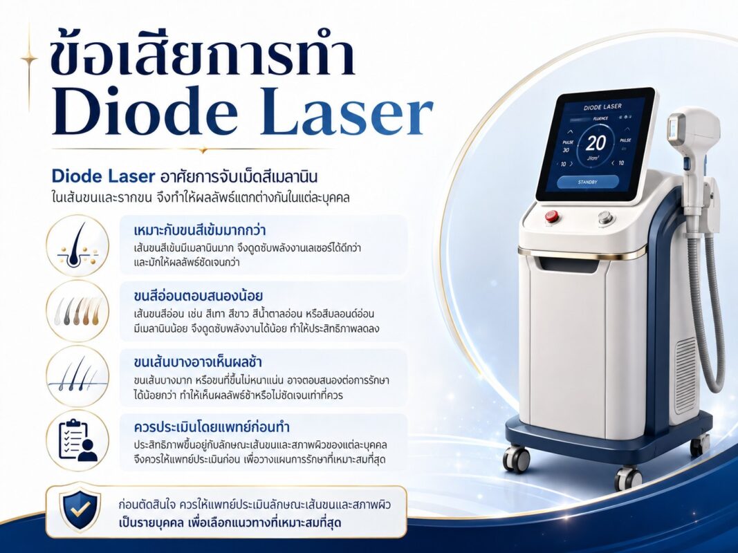 ข้อเสียการทำ Diode Laser