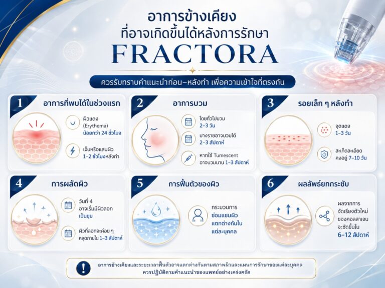 อาการข้างเคียงที่อาจจะเกิดขึ้นได้หลังการรักษา
