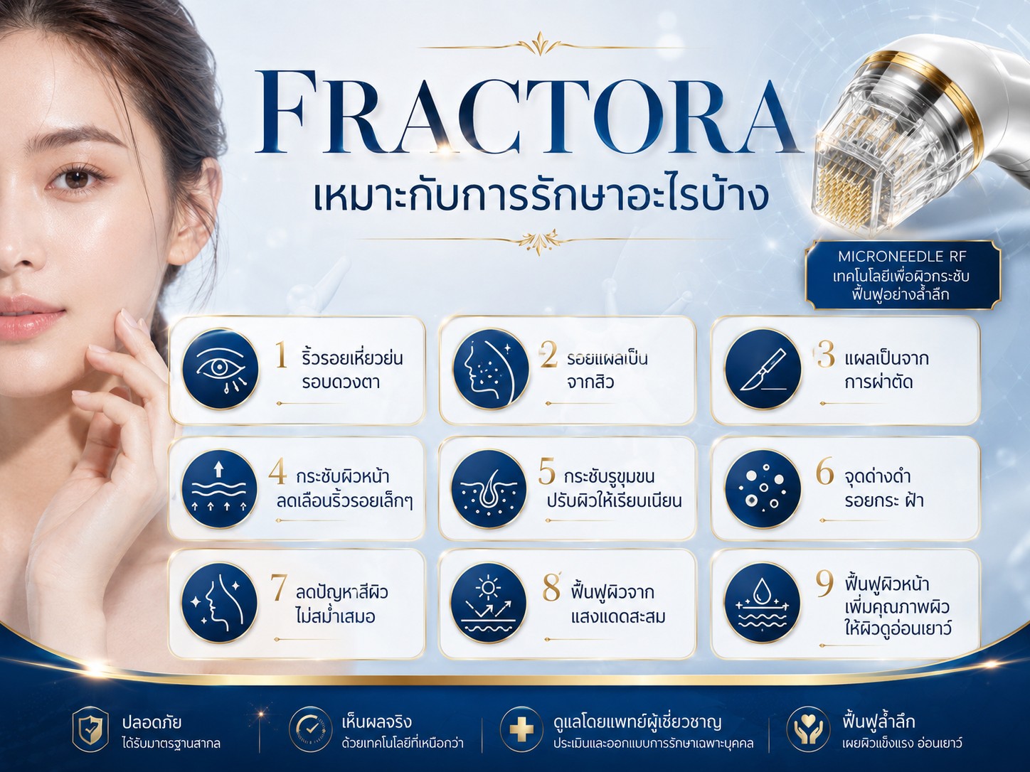 FRACTORA เหมาะกับการรักษาอะไรบ้าง