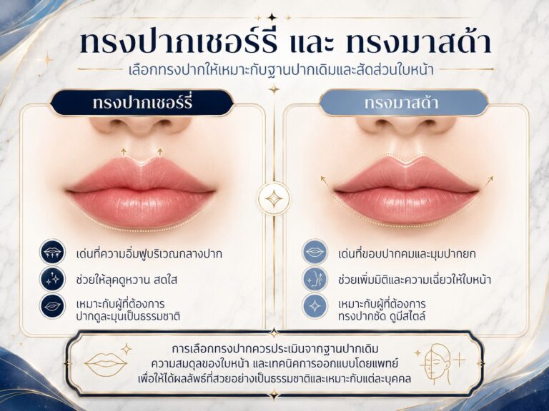 ทรงปากเชอร์รี่ และ ทรงมาสด้า