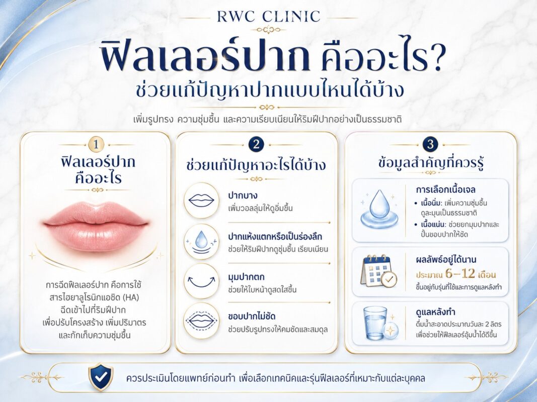 ฟิลเลอร์ปาก คืออะไร? ช่วยแก้ปัญหาปากแบบไหนได้บ้าง