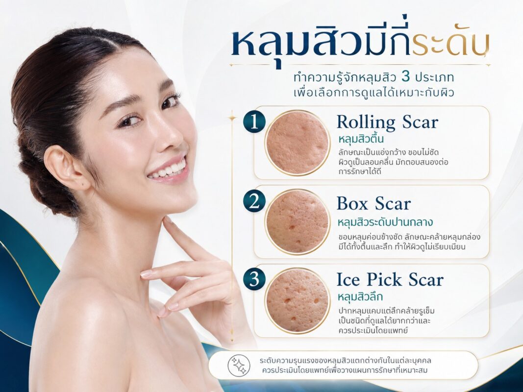 ระดับความรุนแรงของหลุมสิว