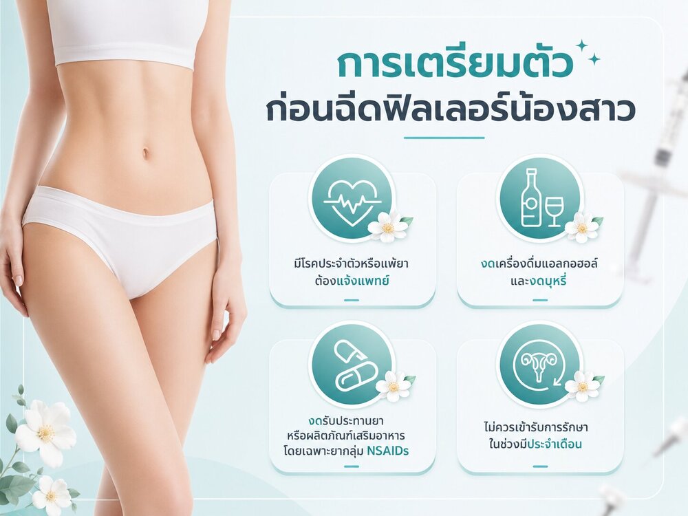 การเตรียมตัวก่อนฉีดฟิลเลอร์น้องสาว