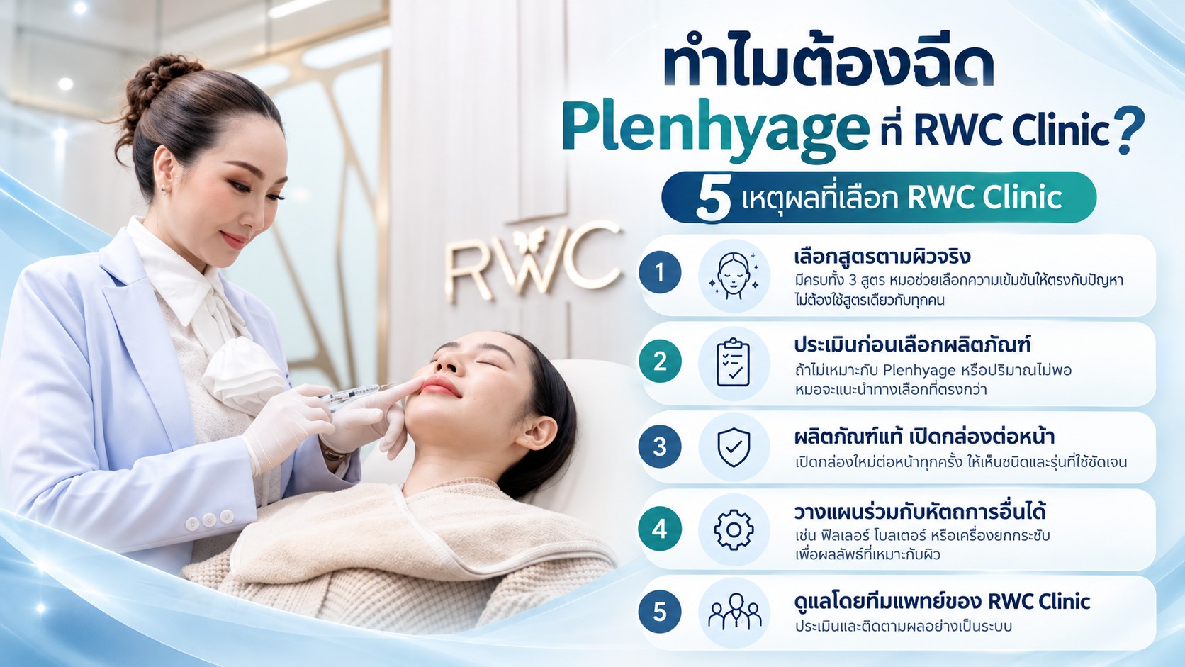 ทำไมต้องฉีด Plenhyage ที่ RWC Clinic