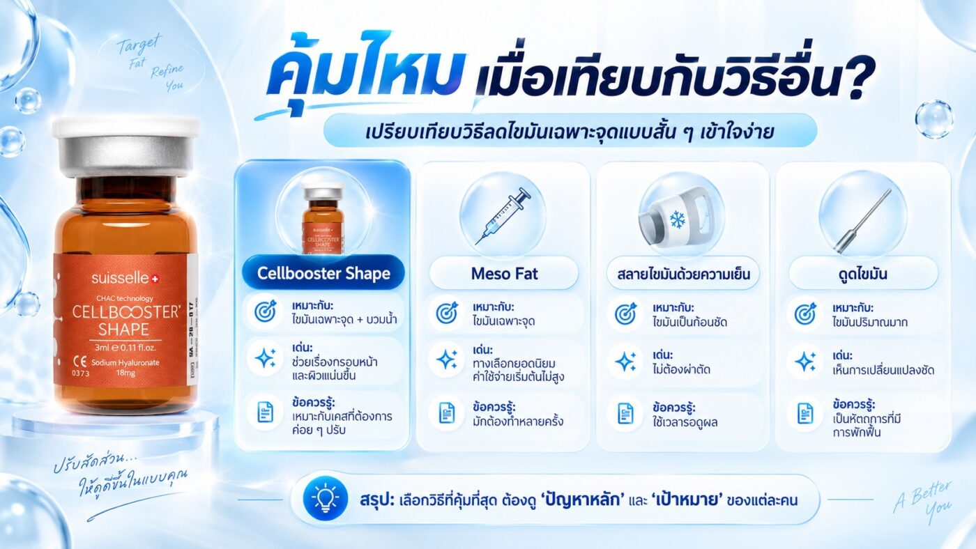 คุ้มไหม เมื่อเทียบกับวิธีอื่น?