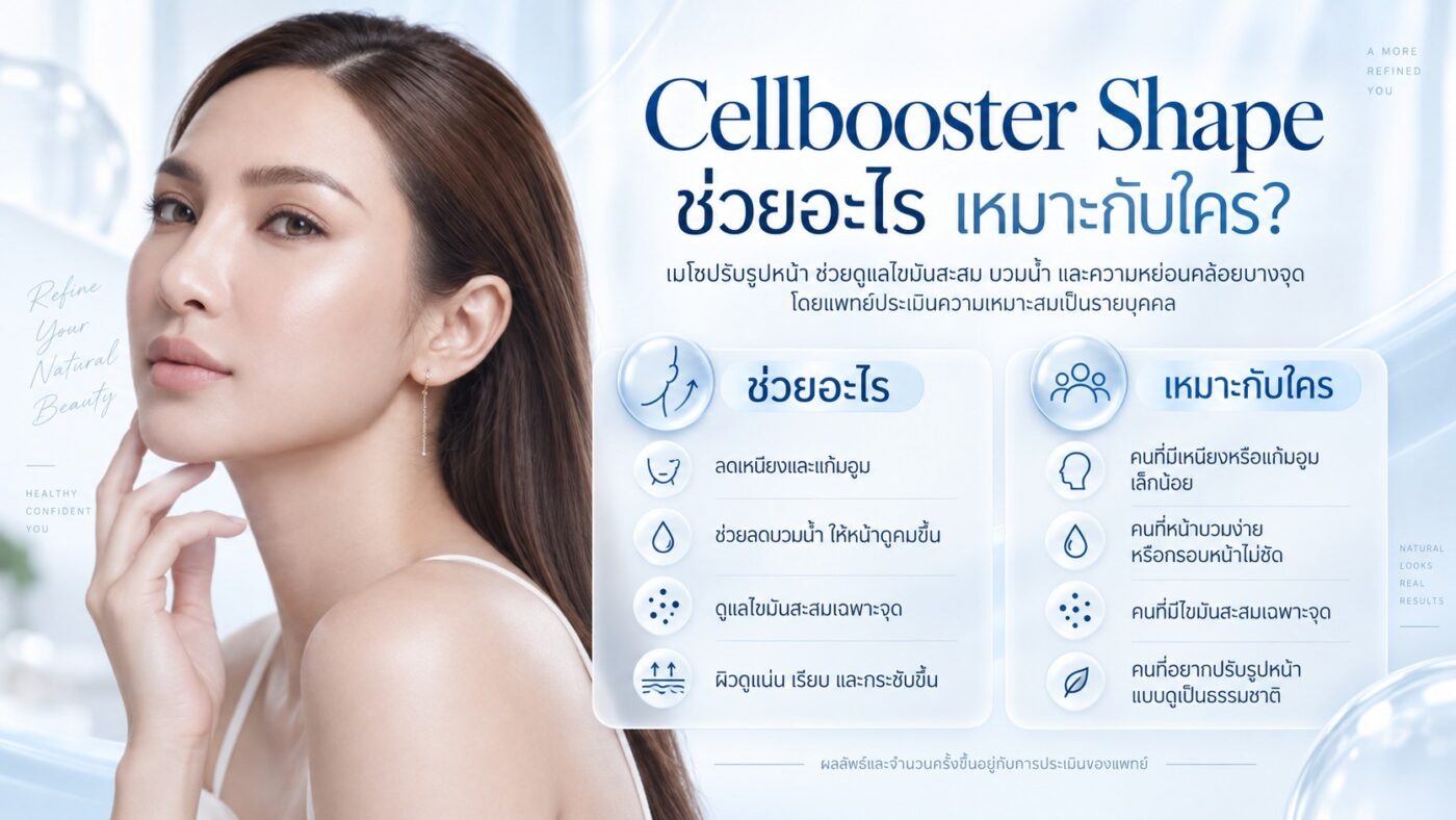 Cellbooster Shape ช่วยอะไร เหมาะกับใคร?