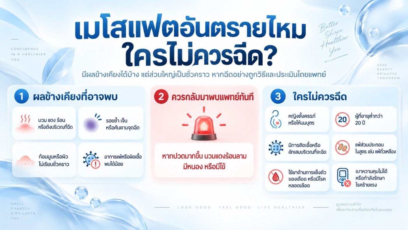 เมโสแฟตอันตรายไหม ใครไม่ควรฉีด?