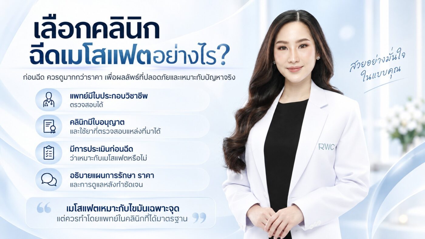 เลือกคลินิกฉีดเมโสแฟตอย่างไร?